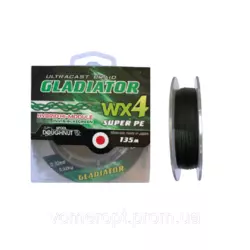 Шнур GLADIATOR (4-х жильний зелений) 135м 0.40мм