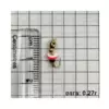 Мормишка вольфрамова  STREAM 4525 Німфа вушко з паєтками і бісером 2,5мм 0,27гр золото(ціна за 1 шт)