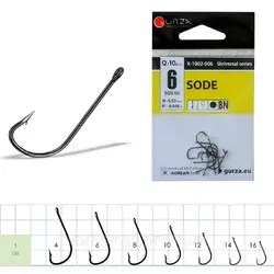 Гачки GURZA SODE  BN #16  (10шт в уп) Гачки GURZA SODE  BN #16  (10шт в уп)