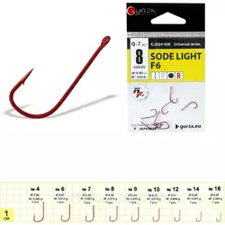 Гачки GURZA SODE LIGHT (F6) R #12  (10шт в уп) Гачки GURZA SODE LIGHT (F6) R #12  (10шт в уп)