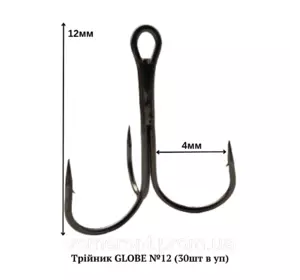 Трійник GLOBE №12 (30шт в уп) Трійник GLOBE №12 (30шт в уп)
