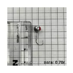 Мормишка Finnex свинець із камінцем Swarovski 0,70г D-5мм срібло   (10 шт) ЦІНА ЗА 1шт