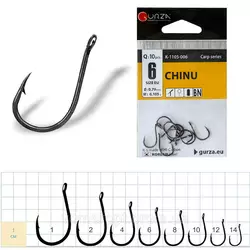 Гачки GURZA CHINU  BN #12  (10шт в уп) Гачки GURZA CHINU  BN #12  (10шт в уп)