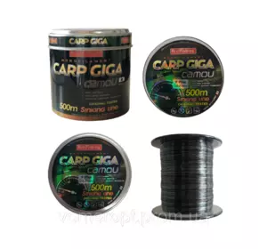 Волосінь CARP GIGA CAMOU 500м 0,40мм                (6шт в уп)