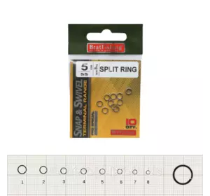 Кільця заводні BratFishing SPLIT RING  №6     (10шт в уп)